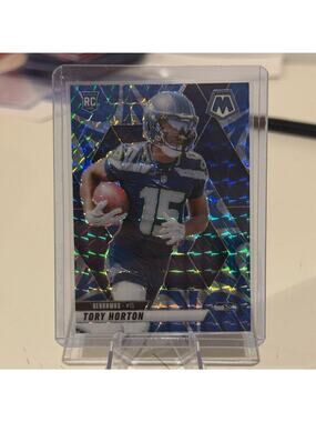 🔥 2025 Tory Horton Panini Mosaic Blue and Silver Prizm. Seattle Seahawks